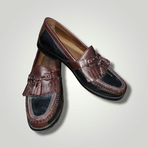 Johnston & Murphy Aragon II Kiltie Tassel Loafer 20-0592 Black-Brown Men 9.5 main image 7